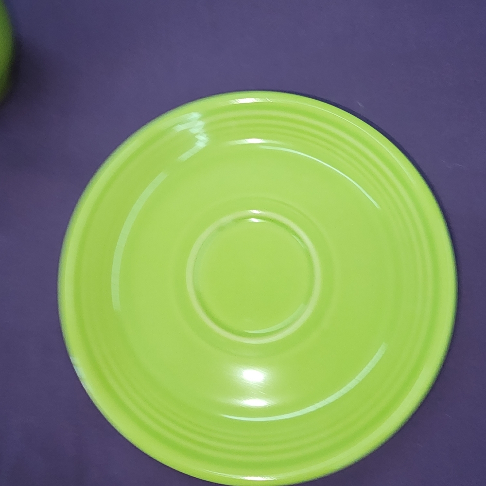 Fiesta. Chartreuse.  Cup and Saucer set - Picture 4 of 5